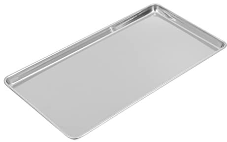 BESPORTBLE Kuchenteller Backblech Ofenblech Kuchenblech Fettpfanne Grillplatte Tablett Grillkorb Grillschale Serviertablett Backofen Tablett Gastrotablett Flaches Pastateller Frühstücksteller