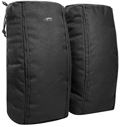 Tasmanian Tiger TT Tac Pouch 15 BSP Set 12 Liter Rucksack-Zusatztaschen 2er Set mit 24L Gesamt-Volumen, Seiten-Taschen mit Molle-System, Schwarz