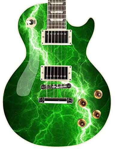 GS124 Vinyl-Aufkleber für Gitarre/Bass, Axt-Wickel, Grün