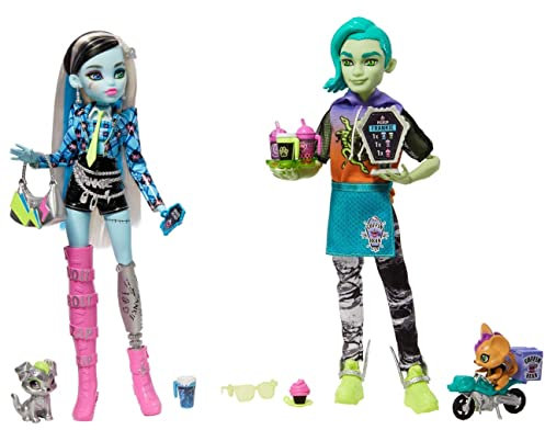 Monster High Coffee Break Frankie Stein & Deuce Gorgon Puppen-Set