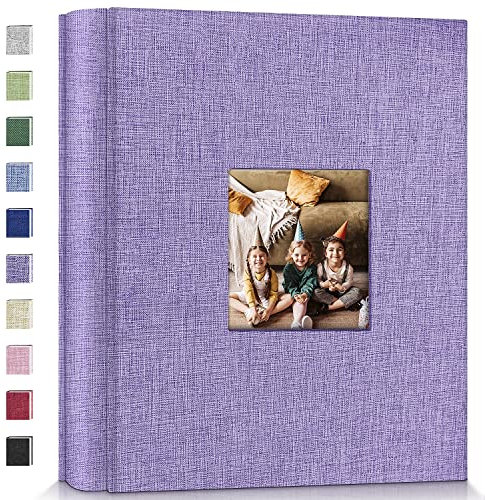 popotop Fotoalbum, 10 x 15 cm, 600 Fotos, Fotobücher mit 600 horizontalen und vertikalen Taschen, Leineneinband, Alben für Familie, Hochzeit, Jahrestag, Baby, Urlaub