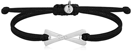 SAILBRACE Armband VAL D'ISERE SKI schwarz-silber