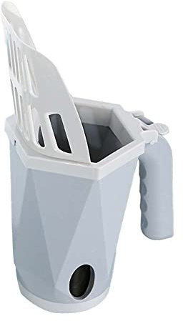 Labstandard Pelle à Litière Chat Support de Pelle Profond Amovible Pelle Litiere Chat Pelle a Crotte avec Stockage des Déchets Ensemble de Pelle à Litière pour Chat (Gris)