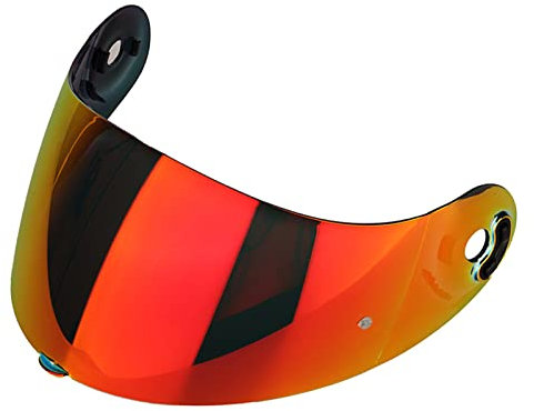 DXDRT Helm Visier Schild für X-Lite X-803 RS, Motorrad Helm Objektiv Faceshield Windschutzscheibe UV Schutz Straße Motorrad Helm Zubehör Full Face Fit X-803 RS,Revo Smoke red