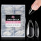 UNA GELLA Capsule Americaine Ongle Stiletto Moyenne, 216 Pièces 12 Tailles Capsules Ongles Amande Extrémités Full Cover pour Extensions Professionnelles