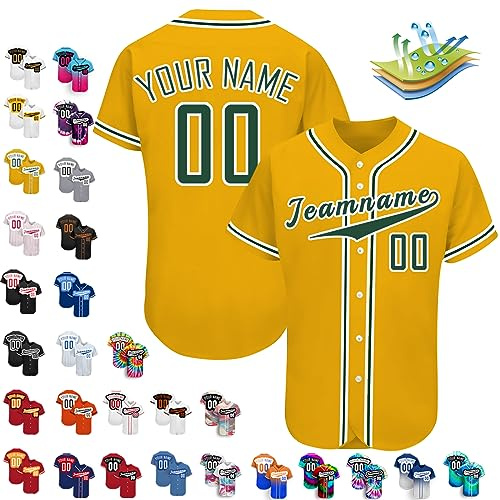 Benutzerdefinierte Baseball-Trikots, Personalisierte Baseball-Shirts, Individuelle Baseball-Shirts FüR MäNner, Frauen, Jugendliche