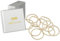 Haarallerliebst Haargummi Damen Hellbeige für hell blondes Haar (20 Stück | 4,5mm dick) - Dicke Haargummis nahtlos für Zopf & Dutt - Haargummis Damen | Zopfgummi | Hair Ties