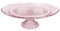 NaDeco Tortenplatte Glas mit Fuß, in Zwei Farben und 3 Größen wählbar | Tortenständer | Glas Servierplatte für Kuchen & Torten | Kuchenplatte zum Dekorieren, Farbe:Rosa, Größe:Ø18xH7.5cm