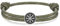 J.Endéar Nautisches Armband Wikinger Kompass für Herren, Silber 925 Vintage Schmuck für Damen, Surf Paracord Armband Grün für Jungen
