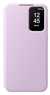 SAMSUNG Smart View Wallet Cover custodia a portafoglio con finestra di visione notifiche per Galaxy A35 5G, Lavanda