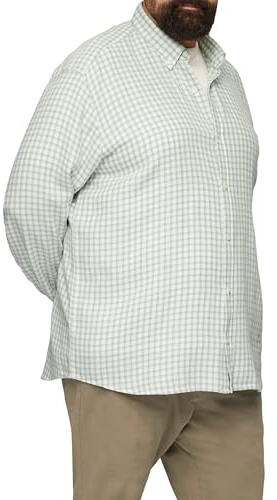 s.Oliver Herren Regular Fit: Strukturiertes Baumwollhemd mit Button-down-Kragen Hemd Langarm kariert