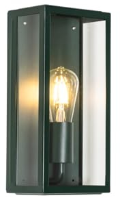 Qazqa Industrie außen Wandleuchte, Außenlampe, Wandlampe für den Garten - Rotterdam - Grün, max. 60W, Geeignet für LED, 16cm, IP44, Rechteckig