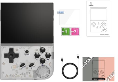 2024 Nuova console di gioco portatile RG35XX aggiornata, 3,5 pollici 64G/192G Retro Game Player portatile, supporta Linux e Garlic Dual System, supporta uscita TV HDMI 192G