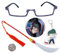 TFYU Zenin Maki Brille Jujutsu Kais. Schlüsselanhänger Anime Toji Fushiguro Cosplay Waffenkette Kostüm mit Cartoon Charakter Aufkleber 14 Stück