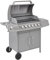 Parrilla barbacoa de gas 6+1 hornillos plateados Casa y Jardín, cocina y comedor (27,2 kg)