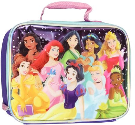 Disney Princess - Lonchera térmica para niña con 9 princesas