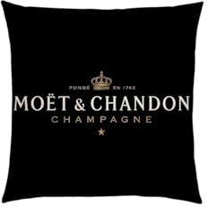 Welikekitchen für Moët & Chandon Kissenbezug Schwarz – Luxuriös und Stilvoll