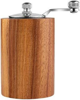HPTHLY Pfeffermühle Pfeffer Manuelle Salz- und Pfeffermühle Holzgewürzkaffeemühle Einstellbare manuelle Küchenmahlvorrichtung Handpfeffermühle Gewürzmühle