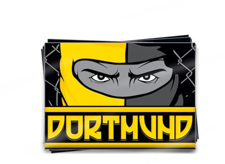 KNOW-MORE-STYLEZ Aufkleber Dortmund 0231 Mask 50 Stück Set