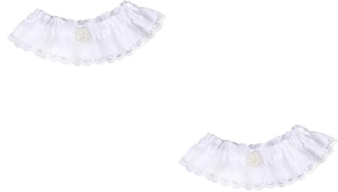 GALPADA 2 Pz Giarrettiera Nuziale Giarrettiera Bianca Giarrettiera Di Strass Giarrettiere Nuziali Accessori Per Reggicalze Giarrettiere Per La Sposa Giarrettiera Della Sposa