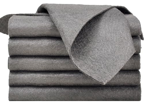 YNR 6 paños de limpieza mágicos, 30 x 30 cm, reutilizables, sin rayas, paños de limpieza de microfibra absorbentes, sin rastro, trapos de limpieza de microfibra para limpiar el polvo de cocinas,