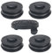 COEWUR 4 Stück Ersatzfadenspule mit Trimmerabdeckung Rasentrimmer Fadenspule Ø 2mm Nylonfaden für Rasentrimmer GC-ET 4530 Set GLR 450 451 452 453 454 455 456 457 458 459 (Länge: 10m)