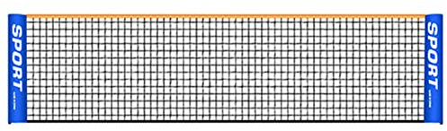 Filet de badminton pliable et portable pour entraînement de tennis de 5 m 6 m en intérieur et extérieur