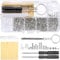 Eyeglass Repair Kit, 500 Pieces Glasses Repair Kit, with Screws, Nose Pads, Screwdriver and Tweezers