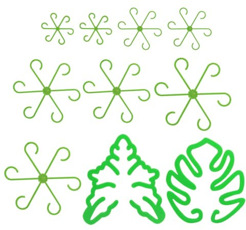 FunWorth 10 Stück Pflanzenstützen Set, Staudenhalter & Rankhilfe, Wiederverwendbare Pflanzenhalter für Monstera, Hortensien, Rosen & Tomaten, Robust & Ästhetisch für Garten, Terrasse & Innenraum