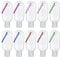 Hand Sanitizer Keychain 10 Pcs Travel Bottles with Keychain,1.7oz (50ml) Portable Plastic Leakproof Squeeze Bottles Kits with Flip Cap for Home Office Outdoor