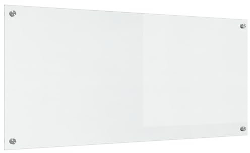 vidaXL Küchenrückwand Transparent 110x50x0,6 cm Hartglas