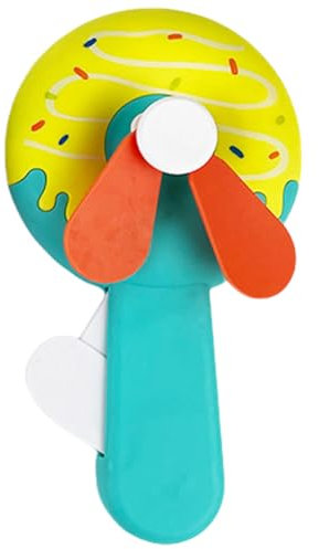 Mini ventilatore manuale, ventilatore manuale, dispositivo portatile di brezza, design a pressione manuale, senza bisogno di alimentazione, per viaggi, all'aperto, ufficio, eventi, 7,5 x 3,5