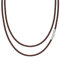 Simaru Lederhalskette aus Echtleder 3mm| Made in Germany | Stilvoll, langlebig & mit stabilem Federhakenverschluss | Für Damen & Herren (Braun, 46cm - 3mm)
