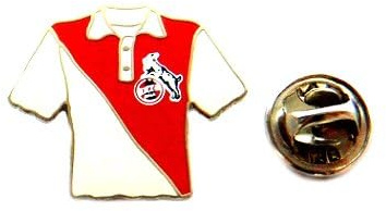 1.FC Köln Trikot Pin 1968 Pokalsieger - Anstecker 2cm - Fußball Anstecker - Köln Karneval Souvenir Ansteck-Pin