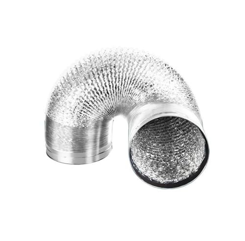 Industrie Verschlüsseltes Belüftungsrohr aus Aluminiumfolie, skalierbares Rauchrohr, Küchenauslass, Badezimmer-Abluftventilatorschlauch, 60 mm bis 150 mm Bauwesen(5 meter x 180mm)