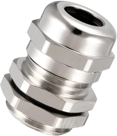 TA-VIGOR 1Pcs M16 x 1.5 Cable Gland, Metal Waterproof Adjustable Wire Connectors Gland Joints for 4mm-8mm Cables, Locknut Stuffing Glands with Locknut and Washer