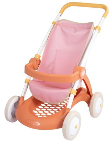 Smoby - Baby Nurse - Poussette - pour Poupons Jusqu'à 42 cms - Hauteur de Poignée 58 cms - Poche et Panier de Rangement - A Partir de 18 Mois - Fabrication Espagnole