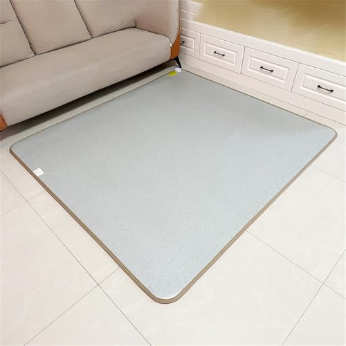 Graphene Electric Heated Floor Mat Waterproof Indoor Electric Heating Carpet, Heated Area Rug Heater Floor Mat Foot Warmer, Heated Rug under Desk, Heated Yoga Mat, Floor Heating Pad,C,80*200cm