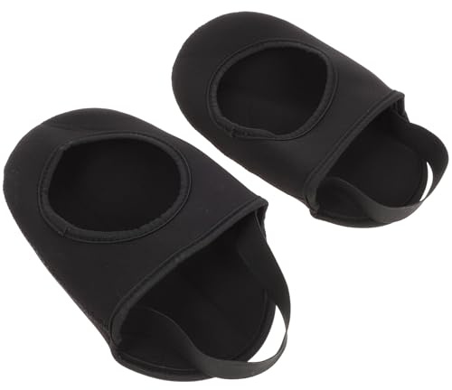 DECHOUS Fahrradüberschuhe mit Zehenkappe, 1 Paar Neopren, Schwarz