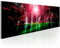 decomonkey Bilder Wald Wasserfall 135x45 cm 1 Teilig Leinwandbilder Bild auf Leinwand Vlies Wandbild Kunstdruck Wanddeko Wand Wohnzimmer Wanddekoration Deko Natur Landschaft Dschungel
