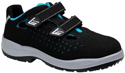 ELTEN Sicherheitsschuhe Impulse Lady Aqua Easy ESD S1PS, Damen, Textil, Stahlkappe, leicht, sportlich 36, Schwarz-T�rkis