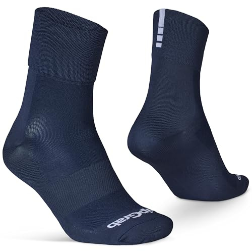 GripGrab Lightweight SL Fahrrad Socken Sommer - Radsocken Kurz & Lang | Coolmax Material mit Mesh-Zonen, 1er & 3er Pack, ca. 9 cm kurz / ca. 15 cm lang, minimales Branding