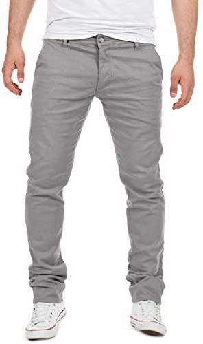 Yazubi Dustin - Chinohosen Für Männer - Stretch Herren Chino Stoffhosen - Chinojeans, Grau (Gull 4R173802), W30/L32