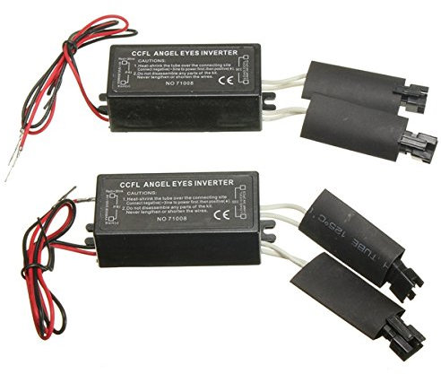 JenNiFer 2X Negro 12V De Repuesto Ccfl Angel Ojos Inversor para BMW E36 E46 E53 E83