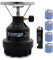Campingkocher E190 Gaskocher Metall mit 4X Gas (Schwarz)