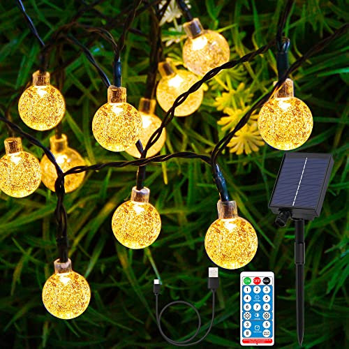 HOYIBO Guirnalda Luces - 60 Led 11.5M Iluminacion Impermeable IP65, Farolillos Exterior Luces De Hadas para Decorativas, Navidad, Habitacion, Fiesta, Terraza, Jardín, Bodas