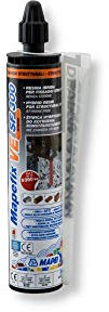 Mapefix VE SF da 300 ml - Fissaggio chimico a base di resina vinilestere ibrida senza stirene per carichi strutturali. Certificato per barre filettate, ferri di ripresa, carichi sismici C1.