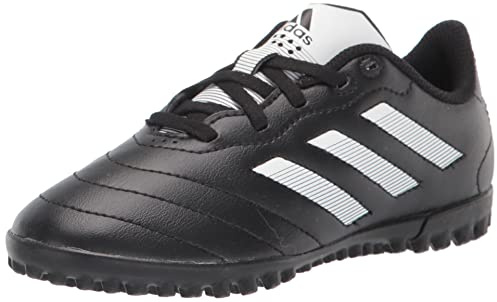 adidas Goletto VIII Turf Soccer Shoe, Black/White/Red, 11.5 US Unisex Little Kid