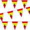 3,5m Wimpelkette * SPANIEN* als Deko für Länderparty | beidseitig bedruckt; aus Papier | Spain Espana Mottoparty Banner Girlande