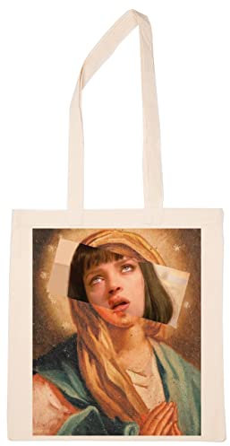 Enigmae Virgin Mia Damn Pulp Fiction Wiederverwendbar Einkaufen Lebensmittelgeschäft Baumwolle Tasche Reusable Shopping Bag